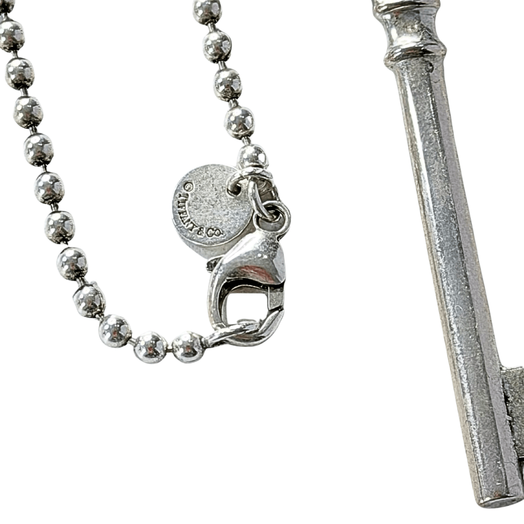 Tiffany & Co Crown Key and Lock Chain Necklace