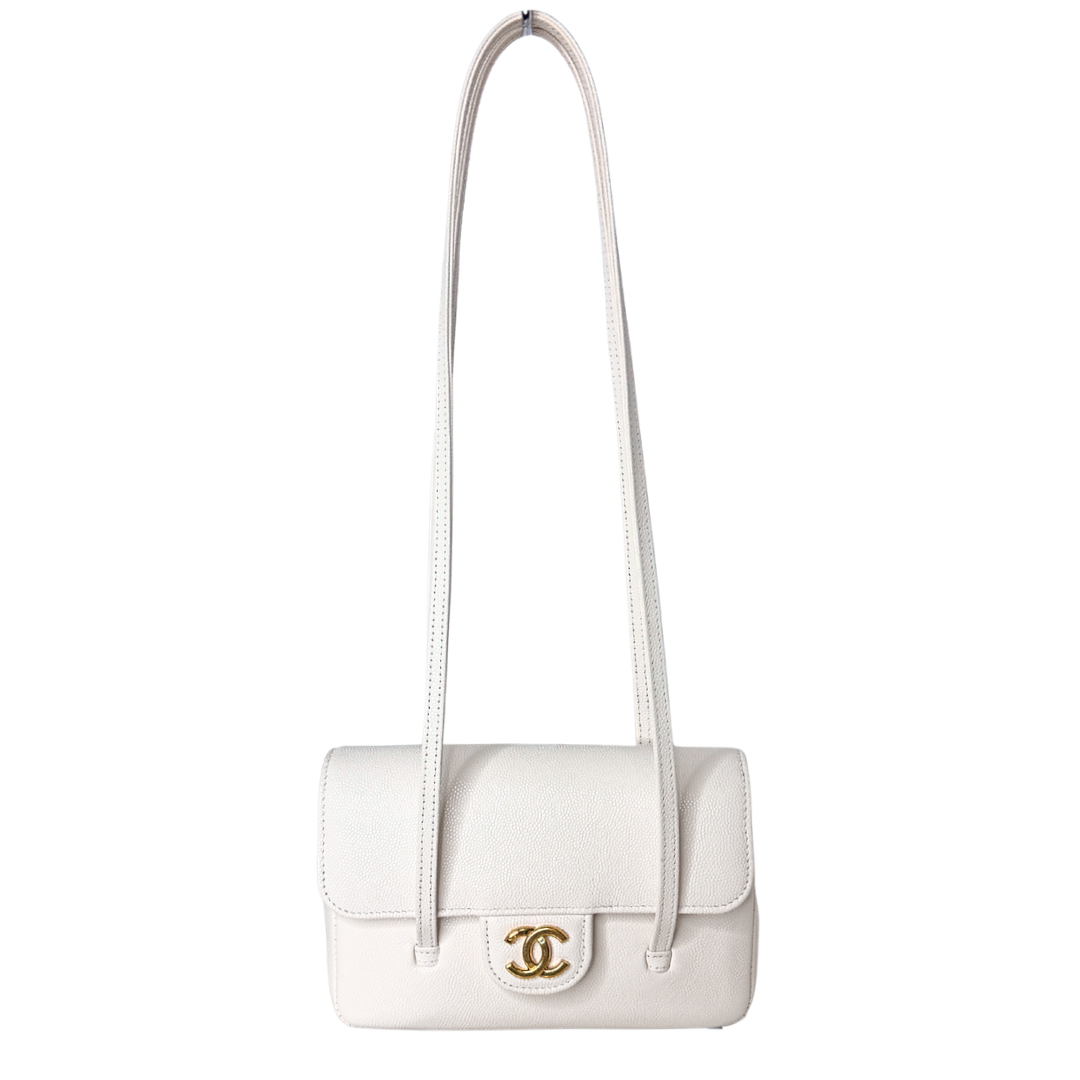 Chanel Shiny Caviar Mini Preppy Coco Shoulder Bag
