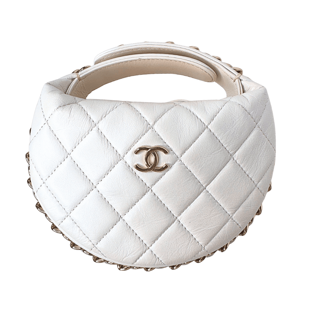 Chanel Quilted Chain Around Hobo Pouch