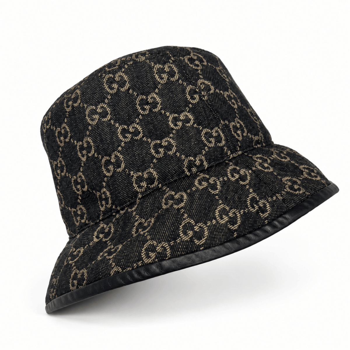 Gucci GG Logo Denim Bucket Hat