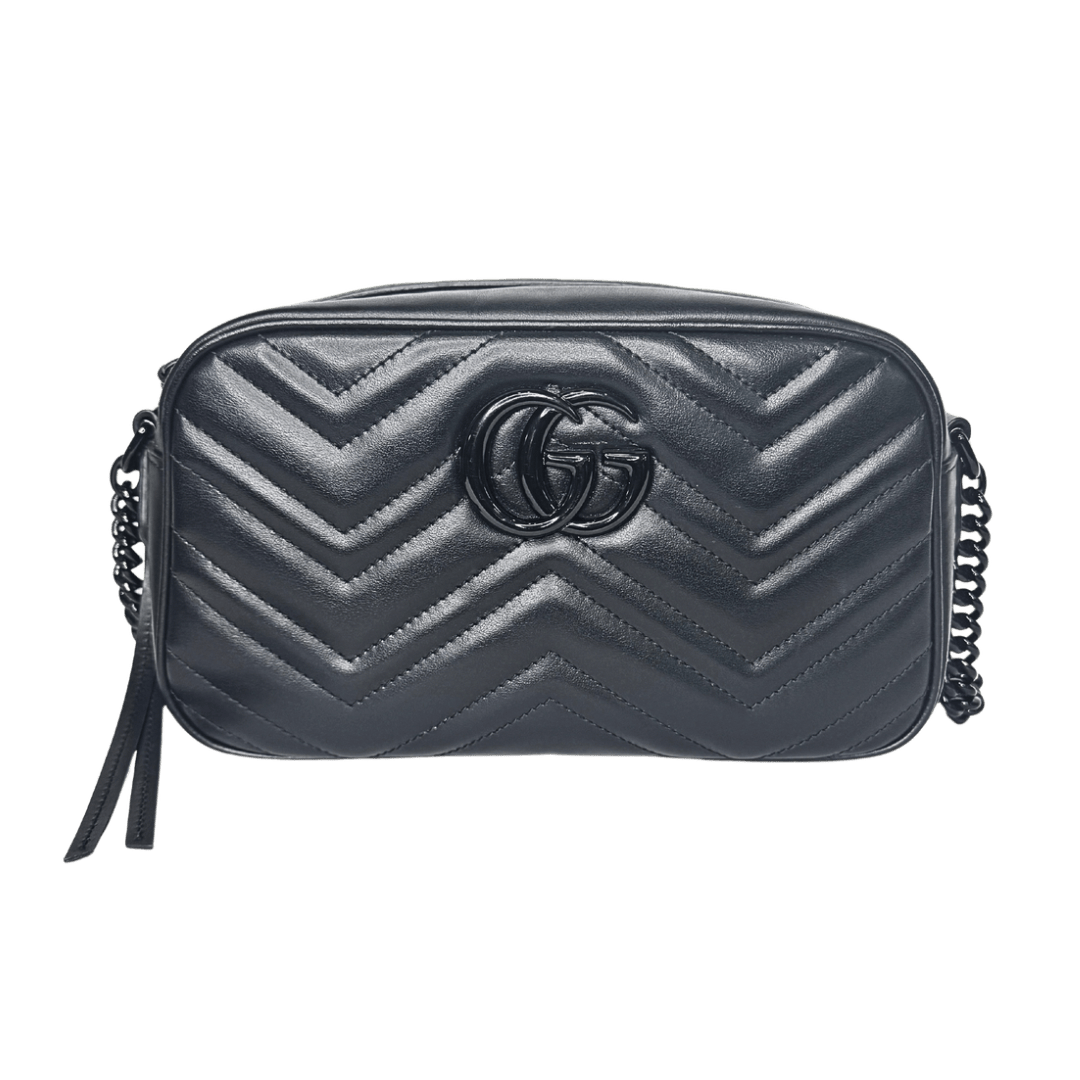 Gucci Black on Black Marmont Camera Bag