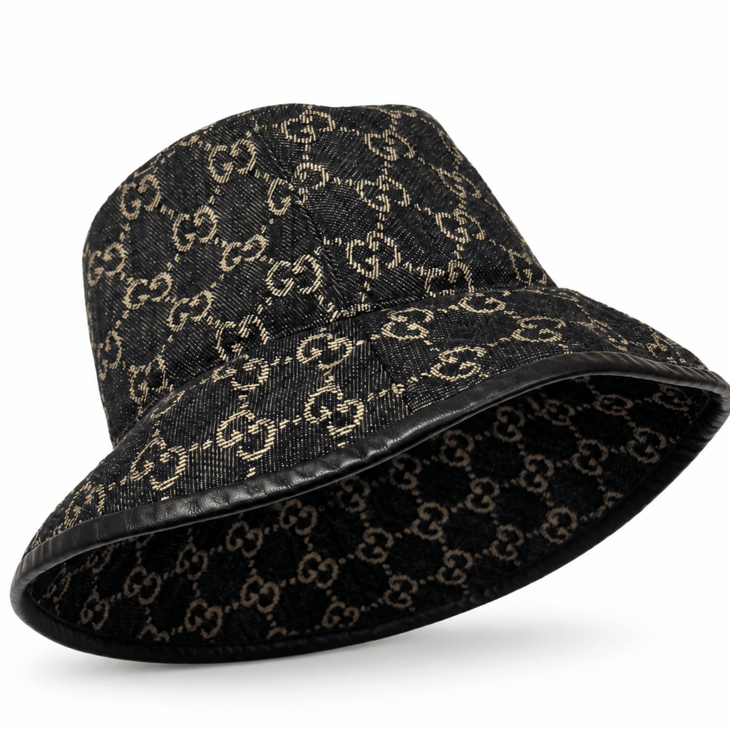 Gucci GG Logo Denim Bucket Hat
