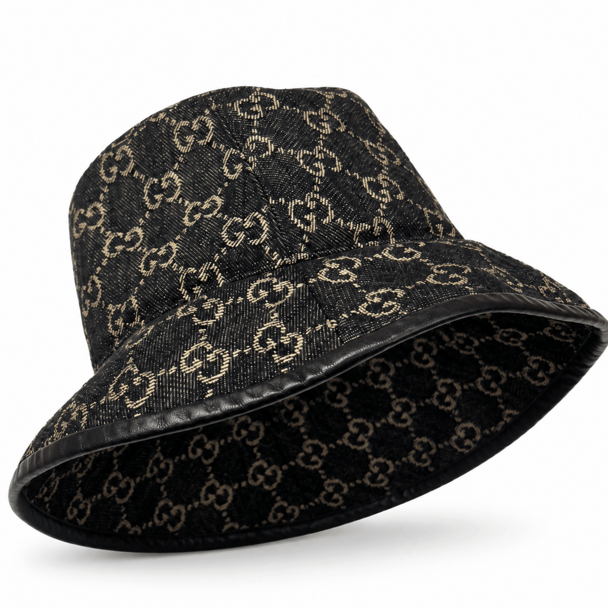 Gucci GG Logo Denim Bucket Hat