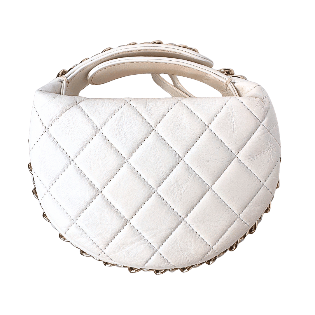 Chanel Quilted Chain Around Hobo Pouch