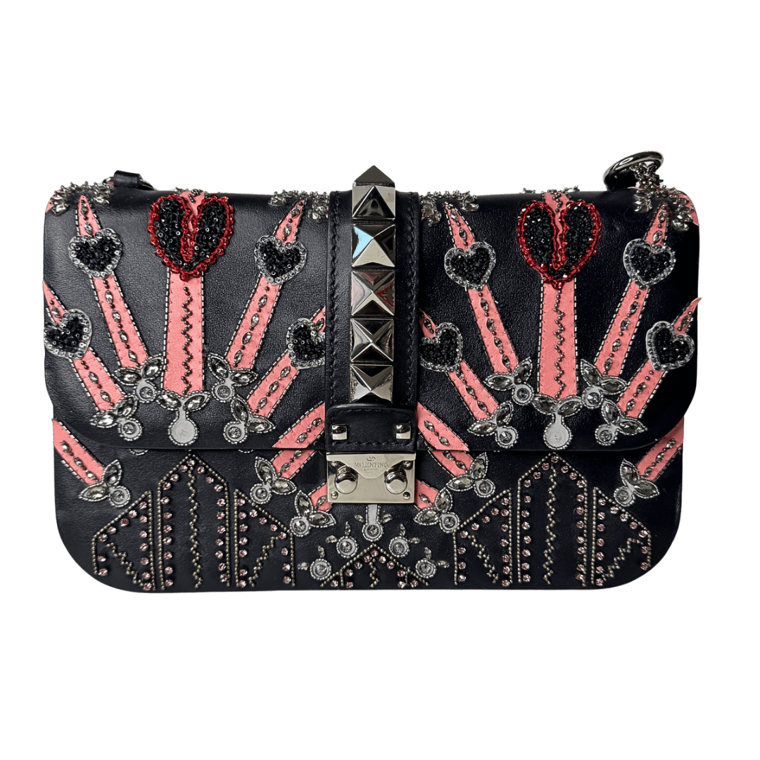Valentino Garavani Love Blade Rock Stud Glam Lock Bag