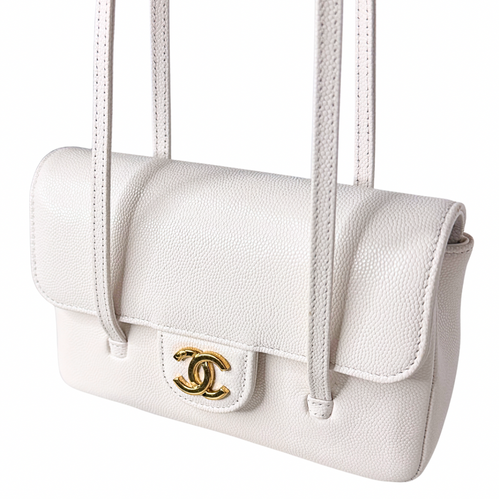 Chanel Shiny Caviar Mini Preppy Coco Shoulder Bag