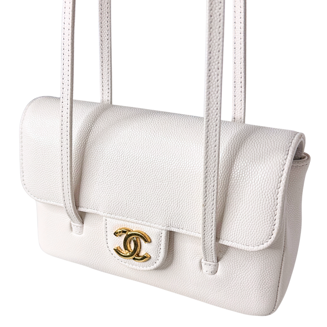 Chanel Shiny Caviar Mini Preppy Coco Shoulder Bag