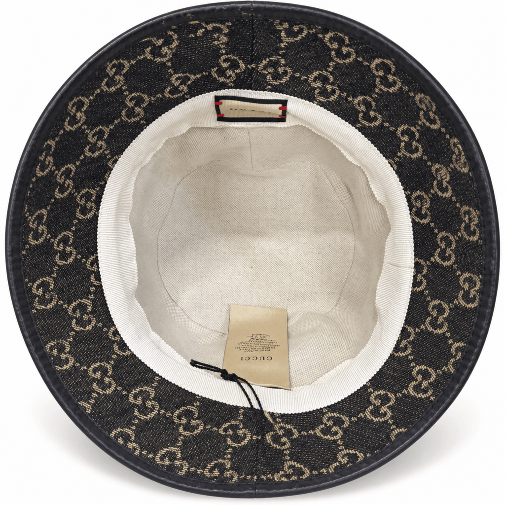 Gucci GG Logo Denim Bucket Hat
