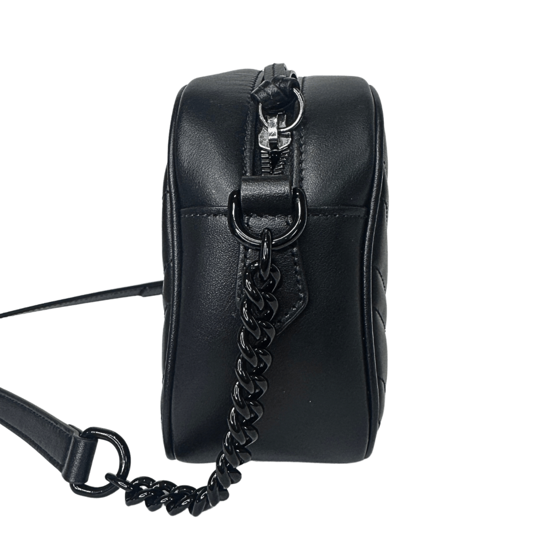 Gucci Black on Black Marmont Camera Bag