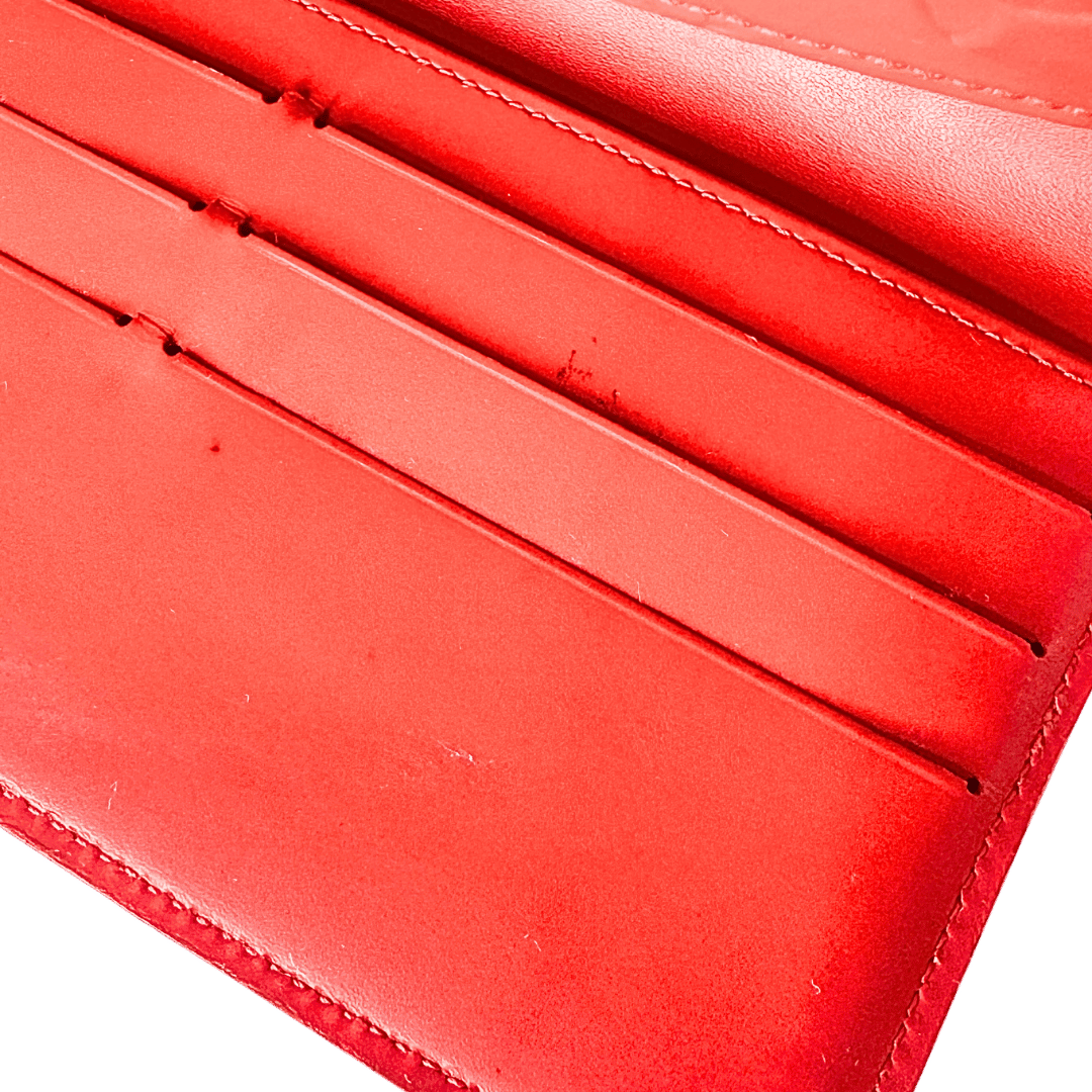 Louis Vuitton Monogram Vernis Sarah Wallet Red