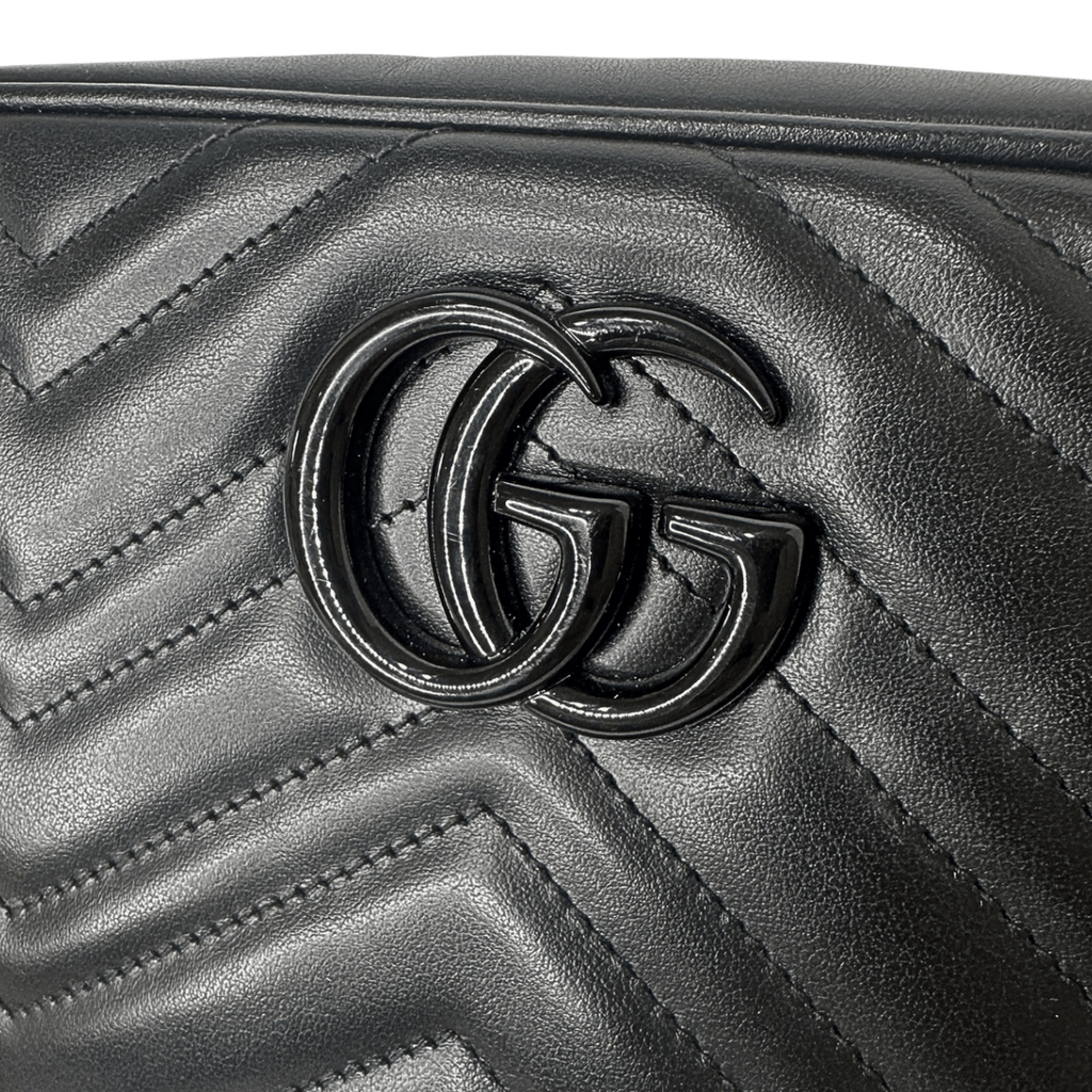 Gucci Black on Black Marmont Camera Bag