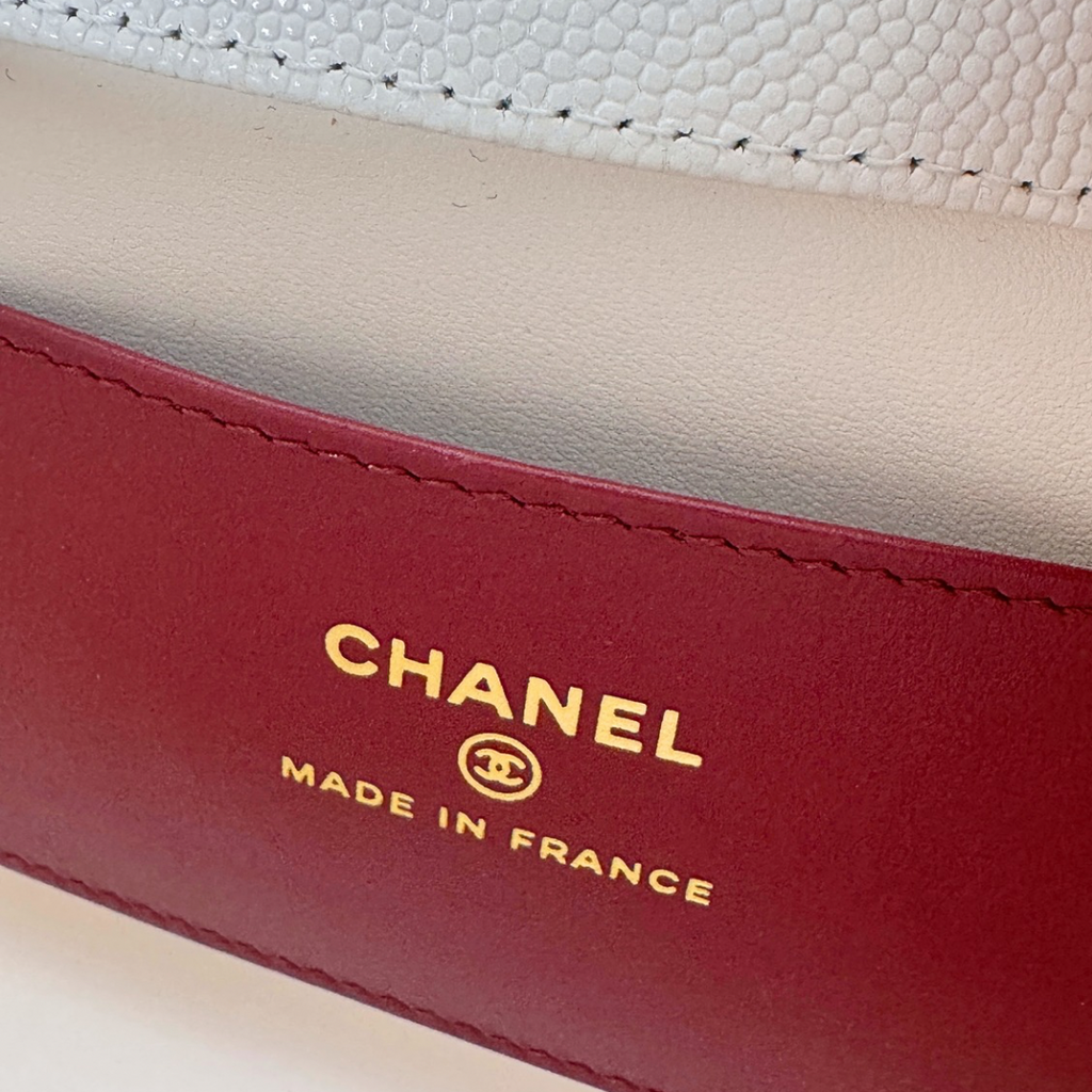Chanel Shiny Caviar Mini Preppy Coco Shoulder Bag