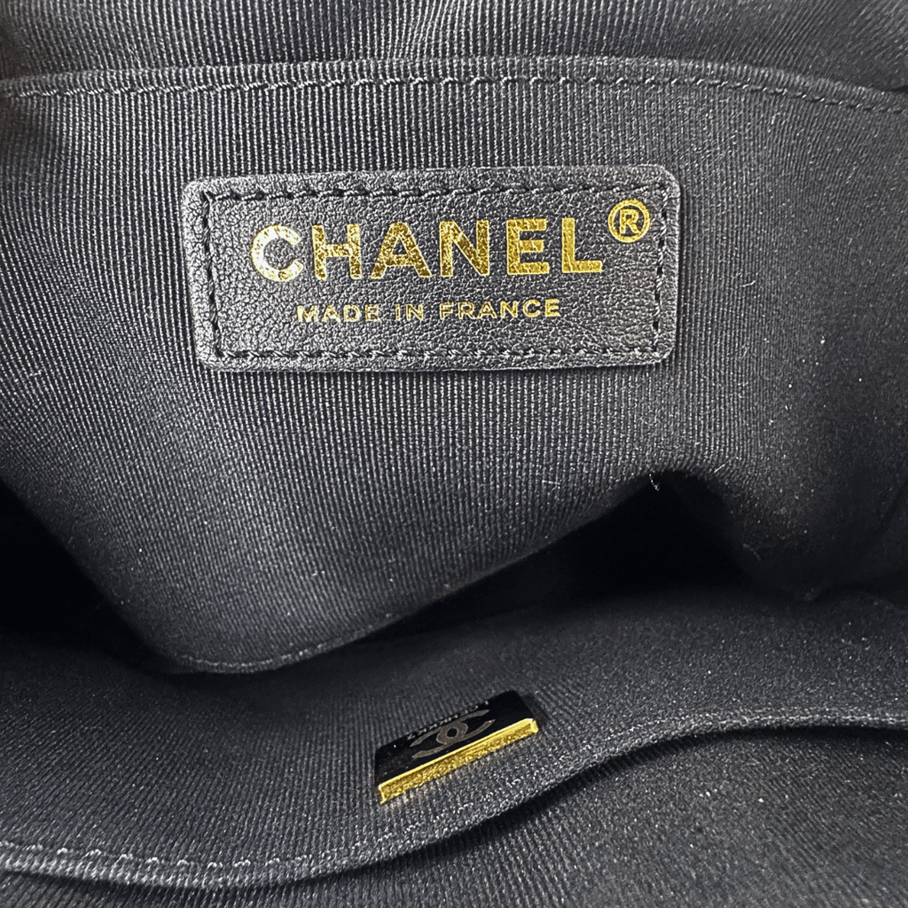 Chanel Quilted Logo Camera Bag Large