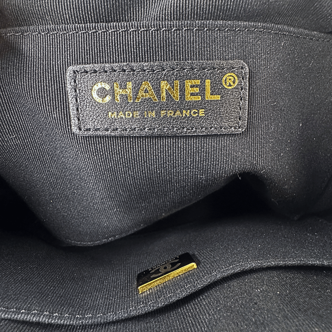 Chanel Quilted Logo Camera Bag Large