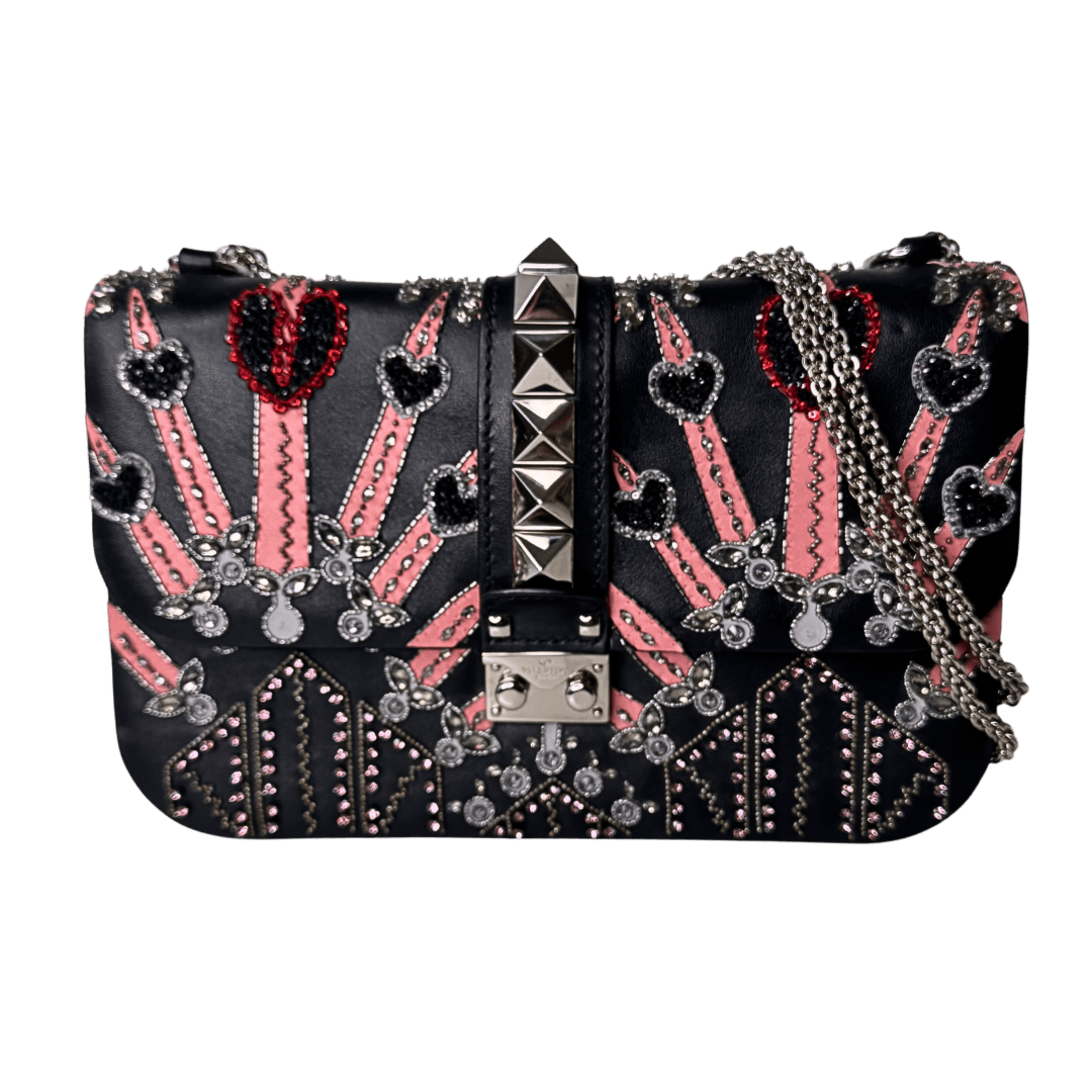 Valentino Garavani Love Blade Rock Stud Glam Lock Bag