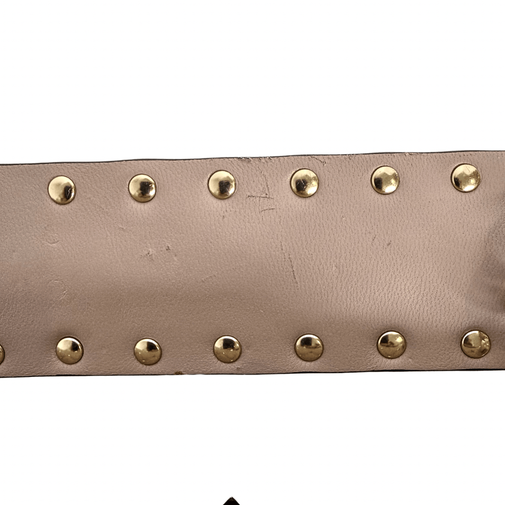 Valentino Rockstud Crystal Leather Top Handle Bag