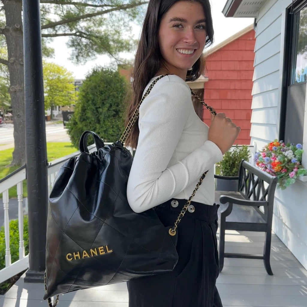 Chanel Calfskin Large 22 Backpack