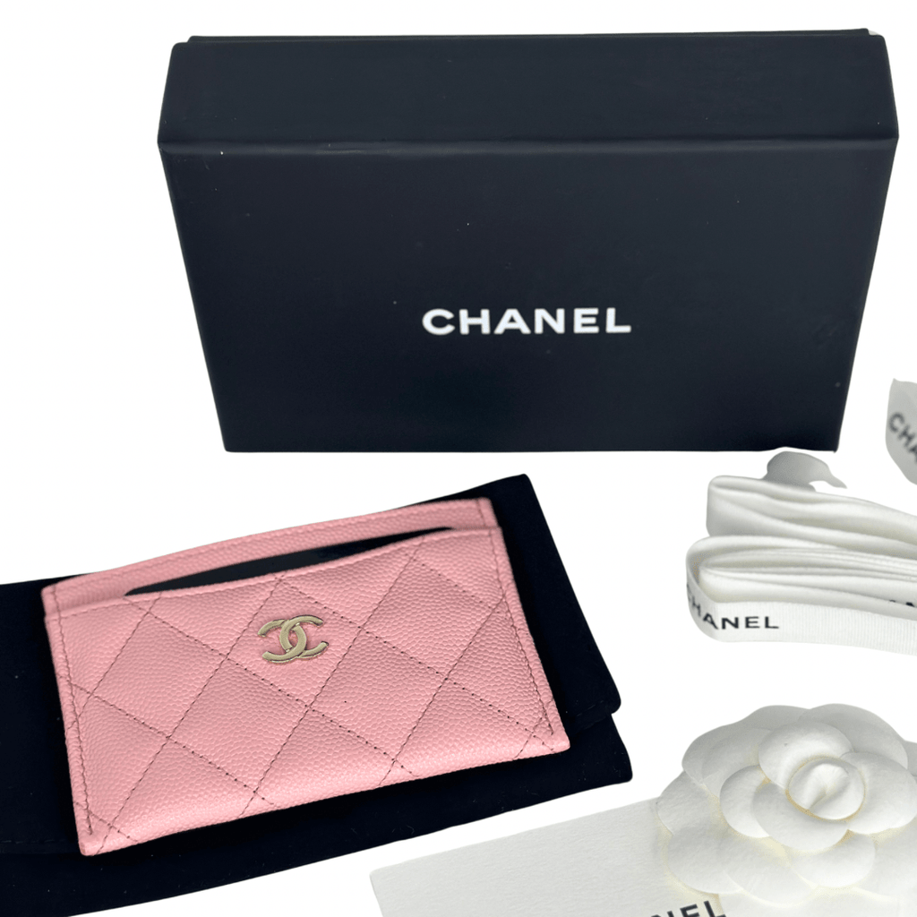 Chanel Interlocking CC Caviar Card Holder