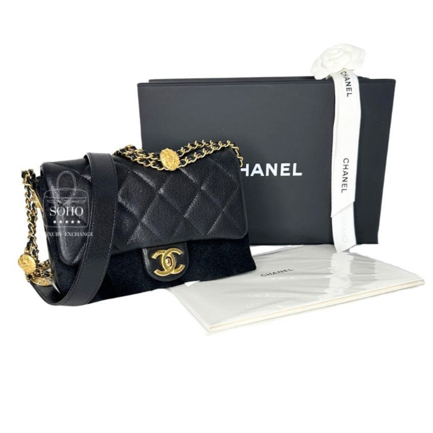 Chanel Small Caviar "Twist Your Buttons" Seasonal Flap Bag
