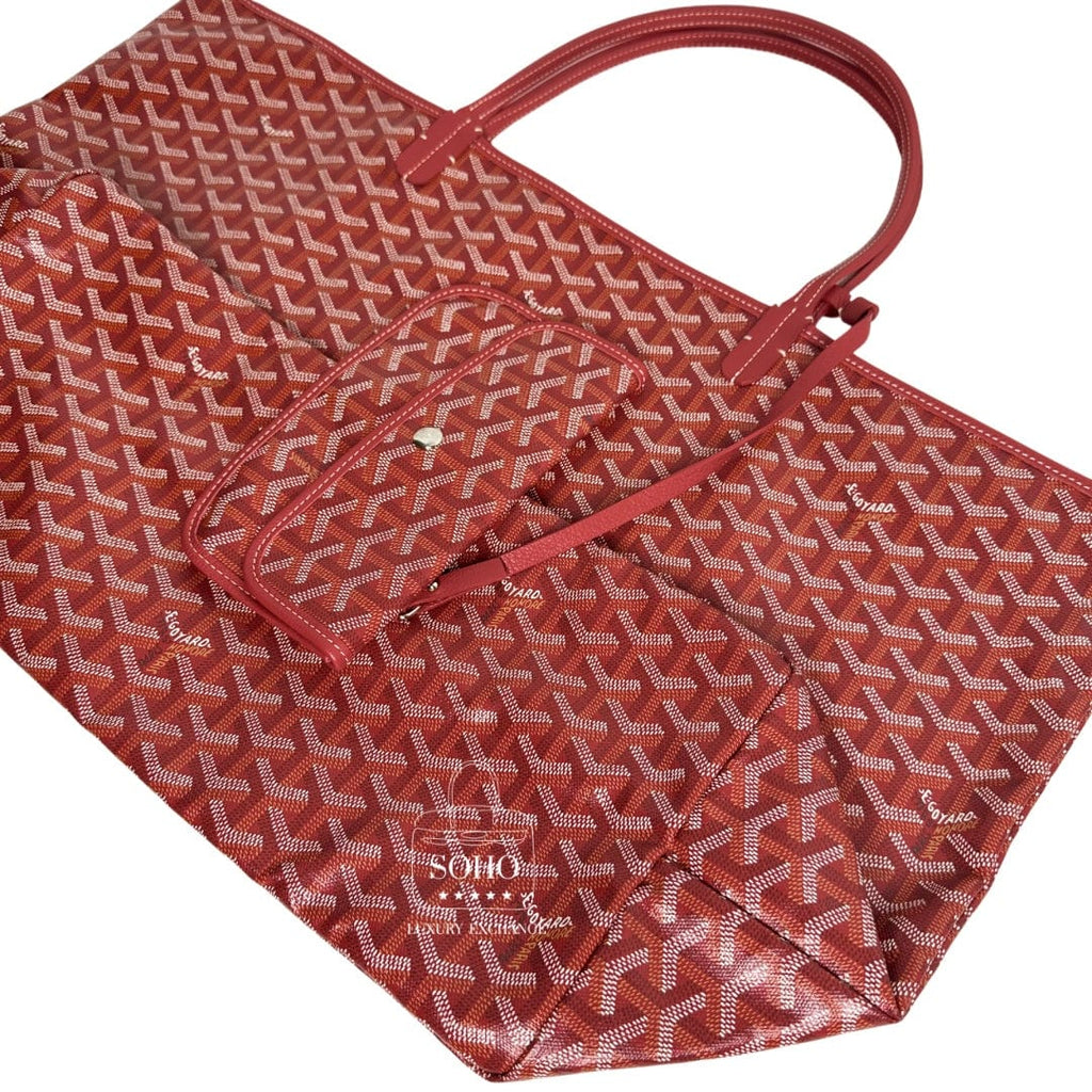 Goyard Goyardine St. Louis GM Tote-Red