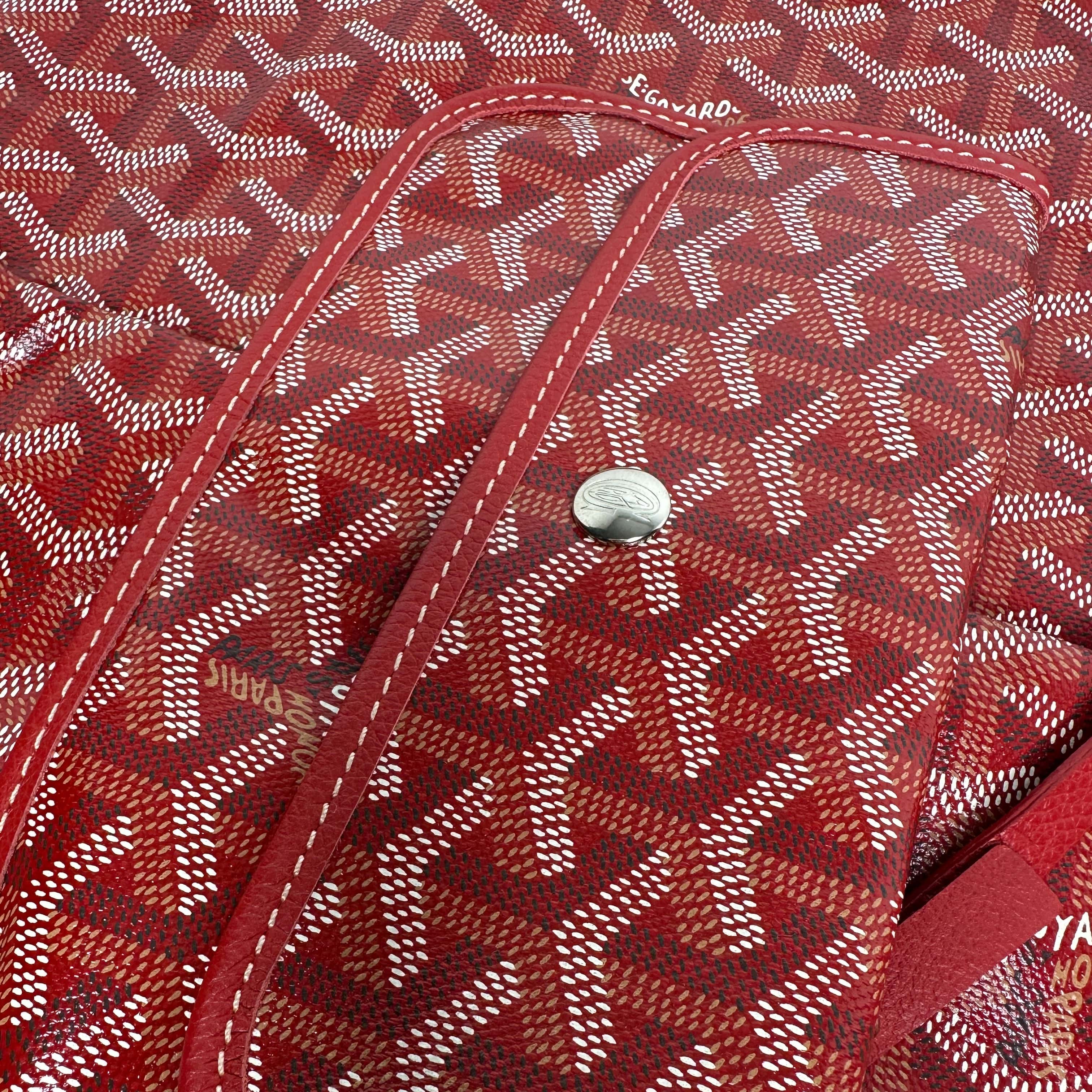 Goyard Goyardine St. Louis GM Tote-Red