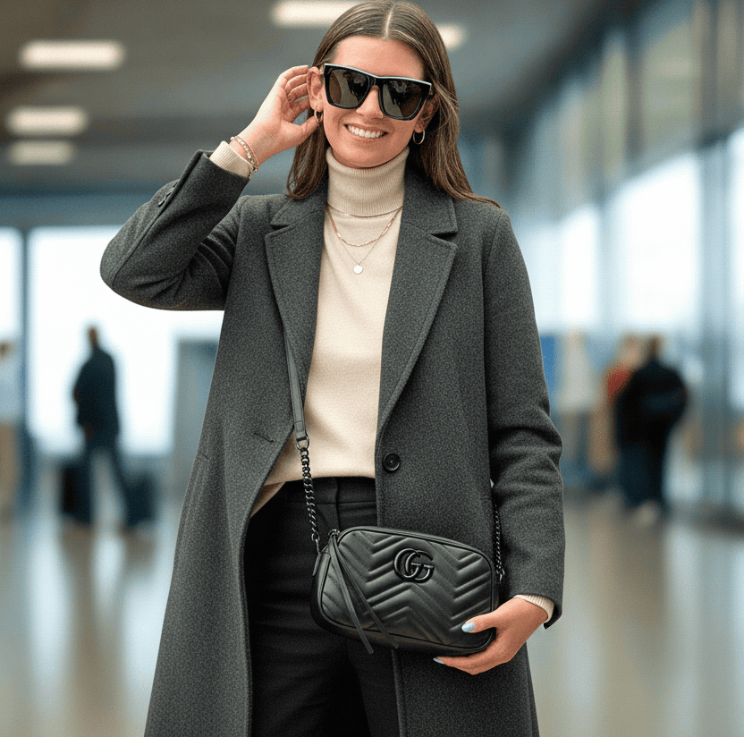 Gucci Matelasse Black on Black Marmont Camera Bag