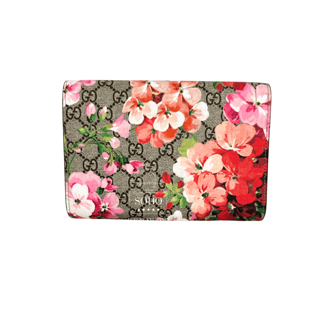 Gucci GG Supreme Blooms Dionysus Wallet On Chain