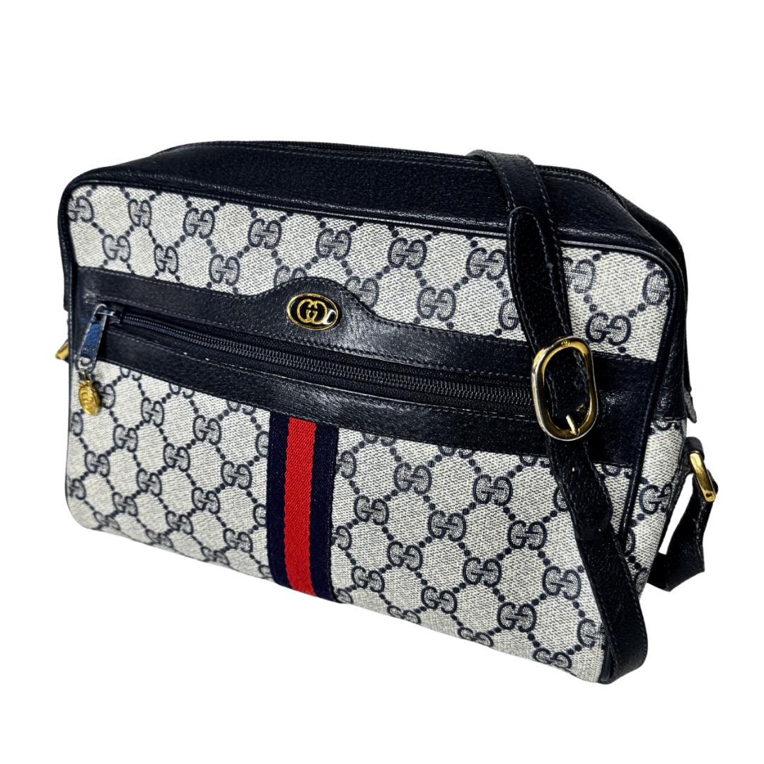 Gucci Vintage GG Supreme Web Crossbody Bag