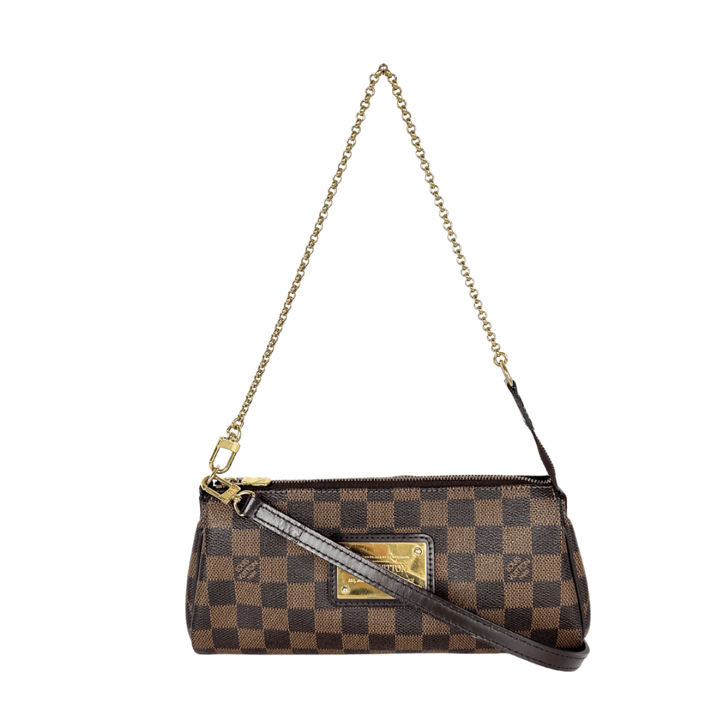 Louis Vuitton Damier Ebene Eva Pochette w/ Strap