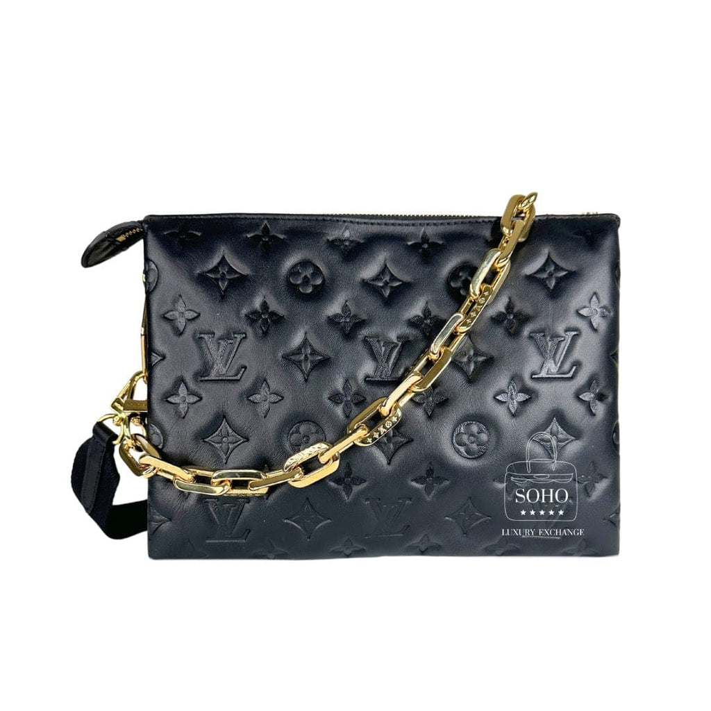 Louis Vuitton Black Monogram Empreinte Coussin PM Bag