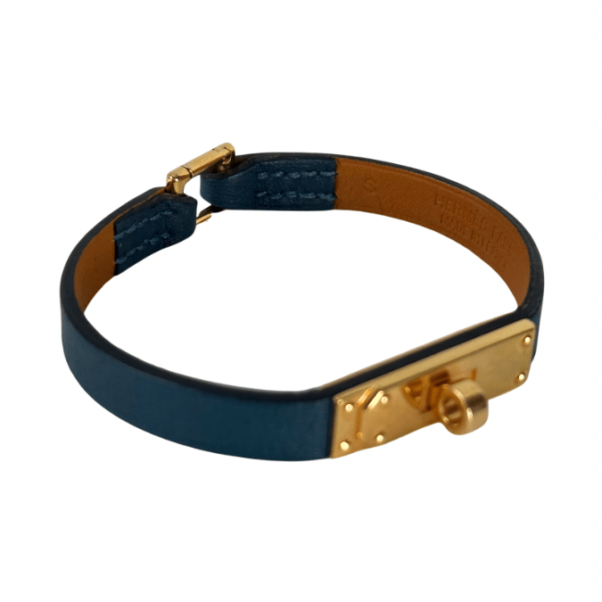 Hermes Leather Micro Kelly Bracelet