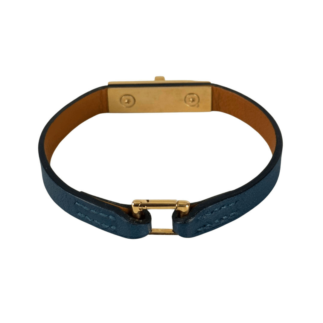 Hermes Leather Micro Kelly Bracelet