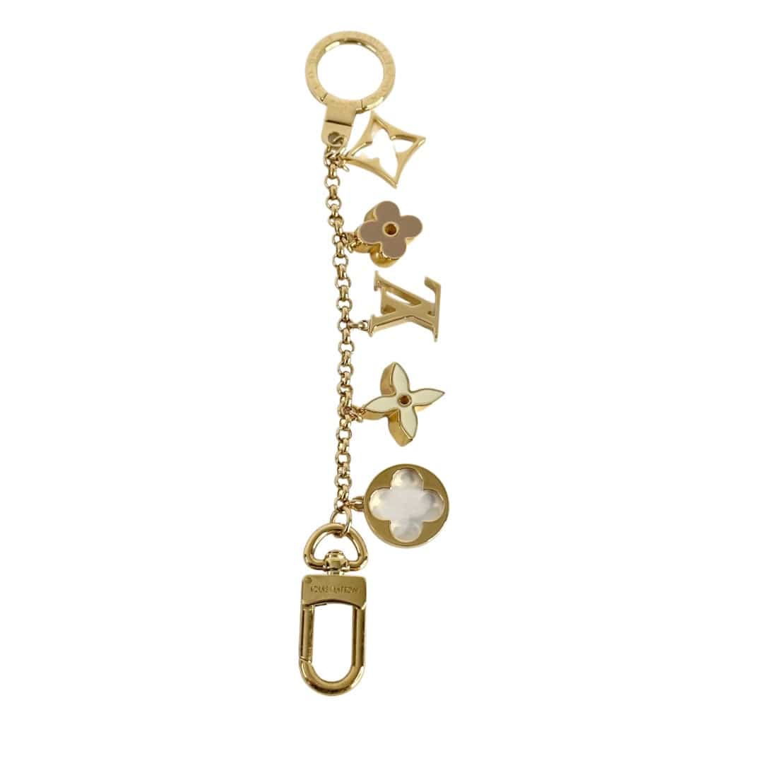 Louis Vuitton Fleur de Monogram Bag Charm Chain / Key Holder