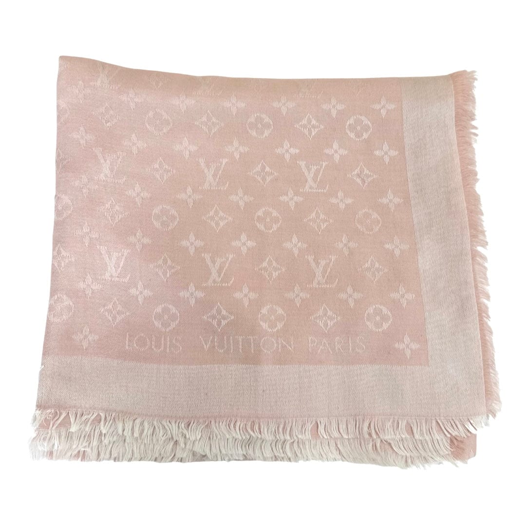 Louis Vuitton Pink Monogram Denim Shawl Louis Vuitton