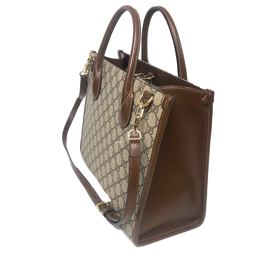 Gucci GG Supreme Small Tote w/ Strap