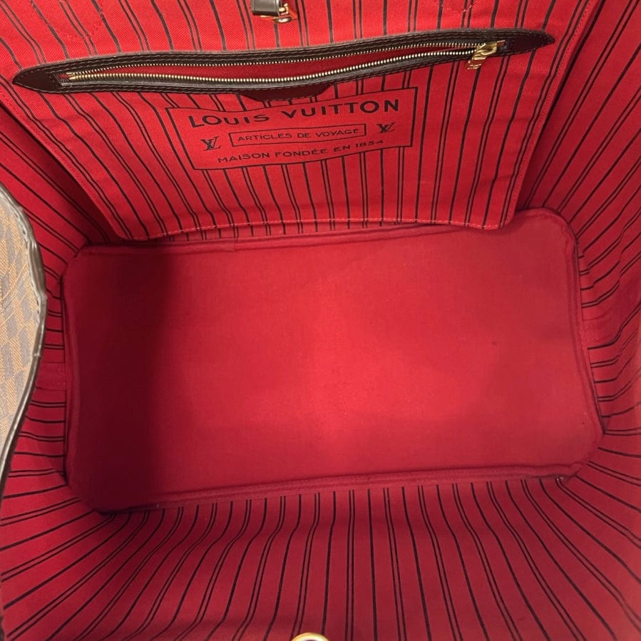 louis vuitton neverfull bag red interior