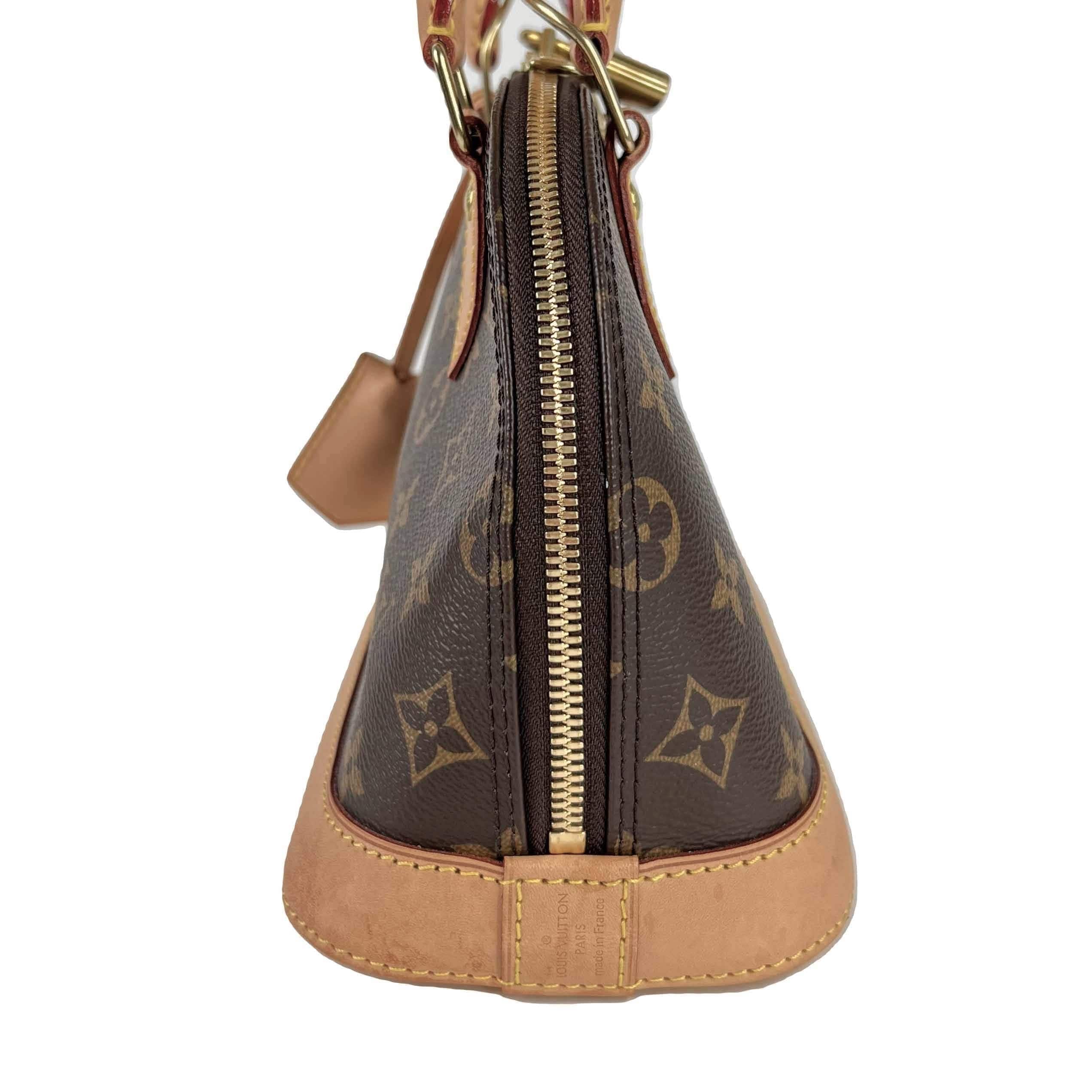 Louis Vuitton Monogram Alma BB w/ Strap - Brown Handle Bags, Handbags -  LOU782940