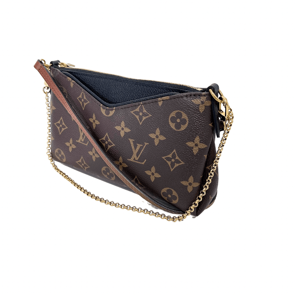 Louis Vuitton Monogram Pallas Clutch Crossbody