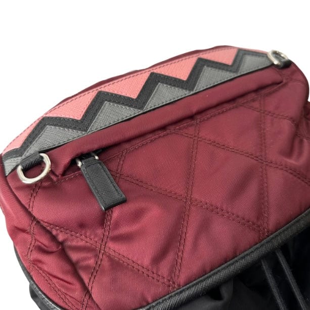 Prada Nylon Impunto Double Buckle Backpack