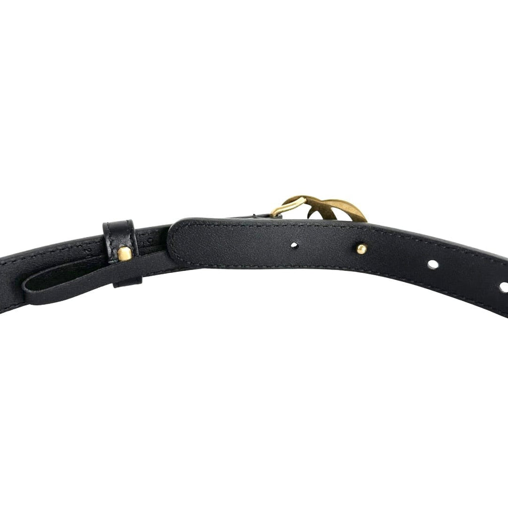 Gucci Faux Pearl Leather Skinny Belt Sz36