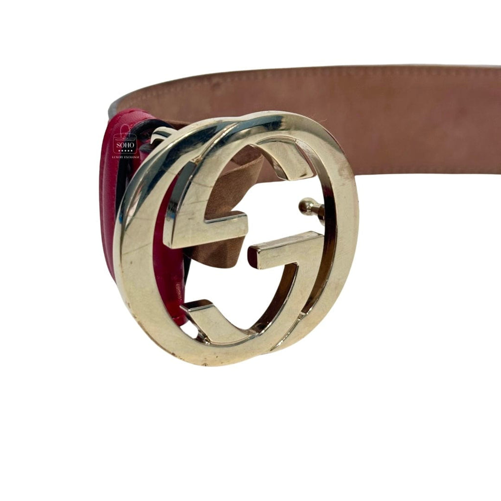 Gucci Guccissima Interlocking G Belt Sz36