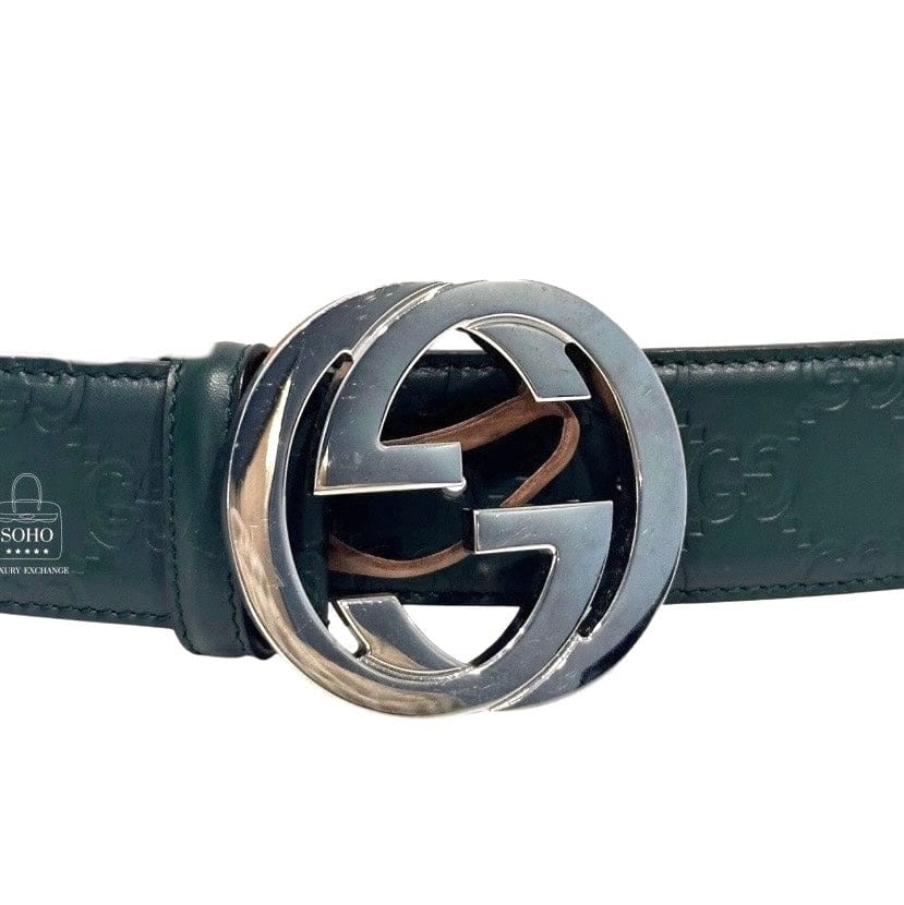 Gucci Guccissima Interlocking G Belt Sz40