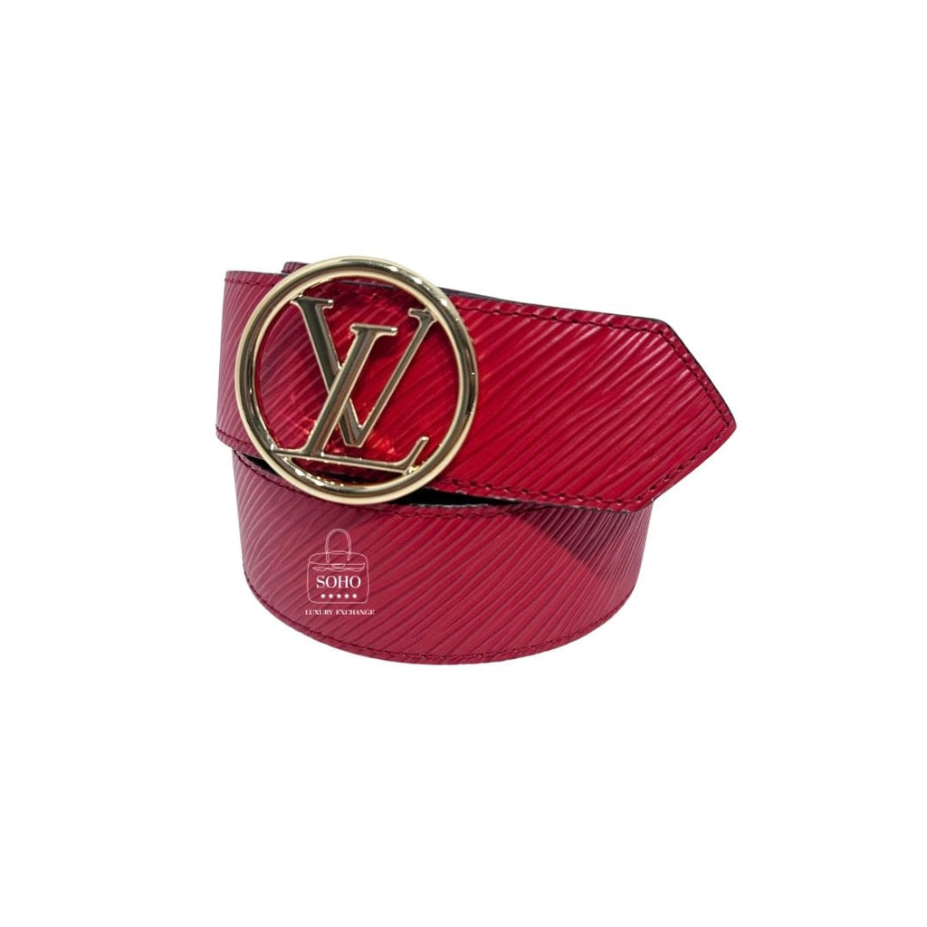 Louis Vuitton Monogram Circle Reversible Belt Sz 32/80