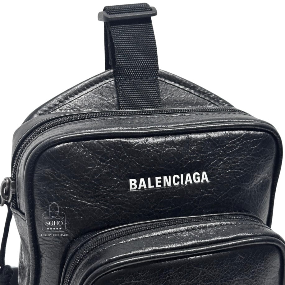 Balenciaga 2023 Lambskin Explorer Messenger Bag