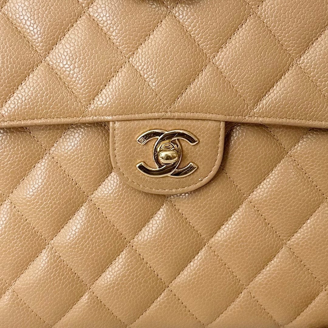 Chanel Caviar Single Flap Jumbo Size Bag