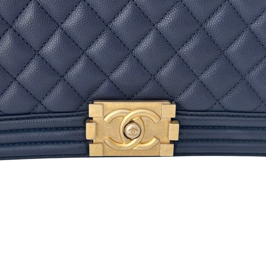 Chanel Caviar Leather Large Boy Bag