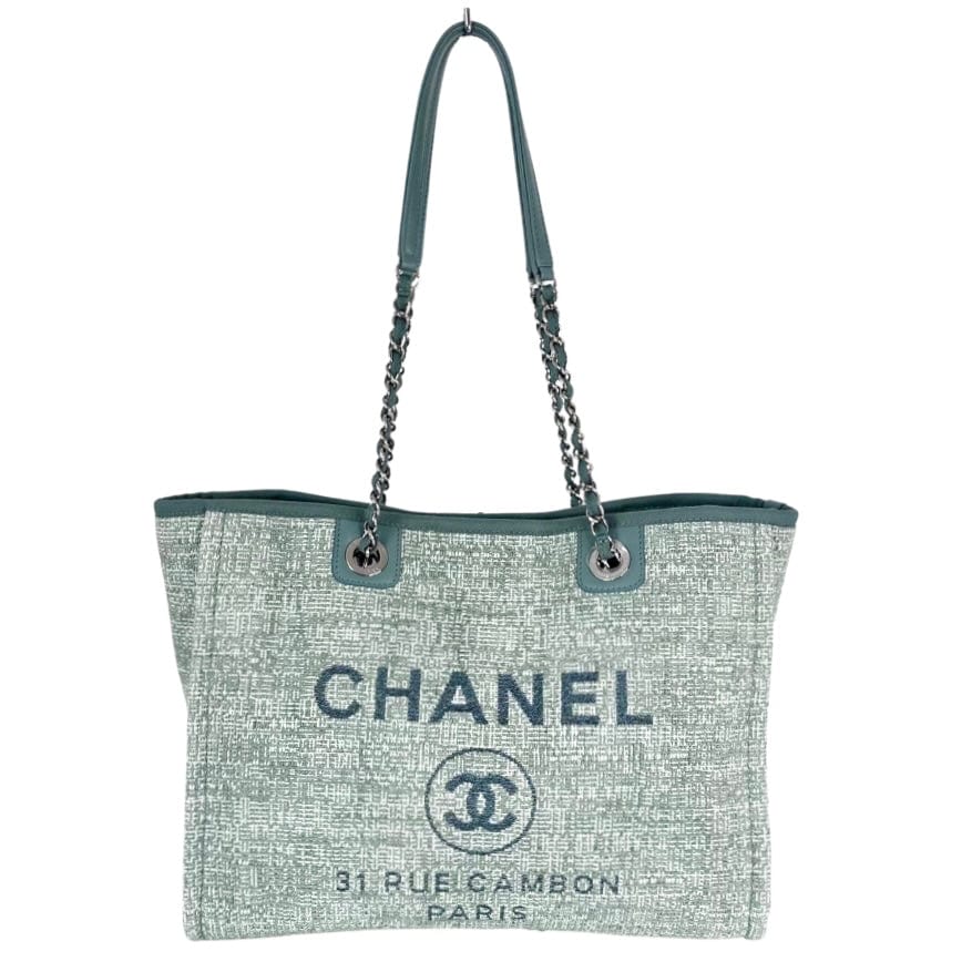 Chanel Beige Multicolor Deauville Shopping Tote Bag – The Closet