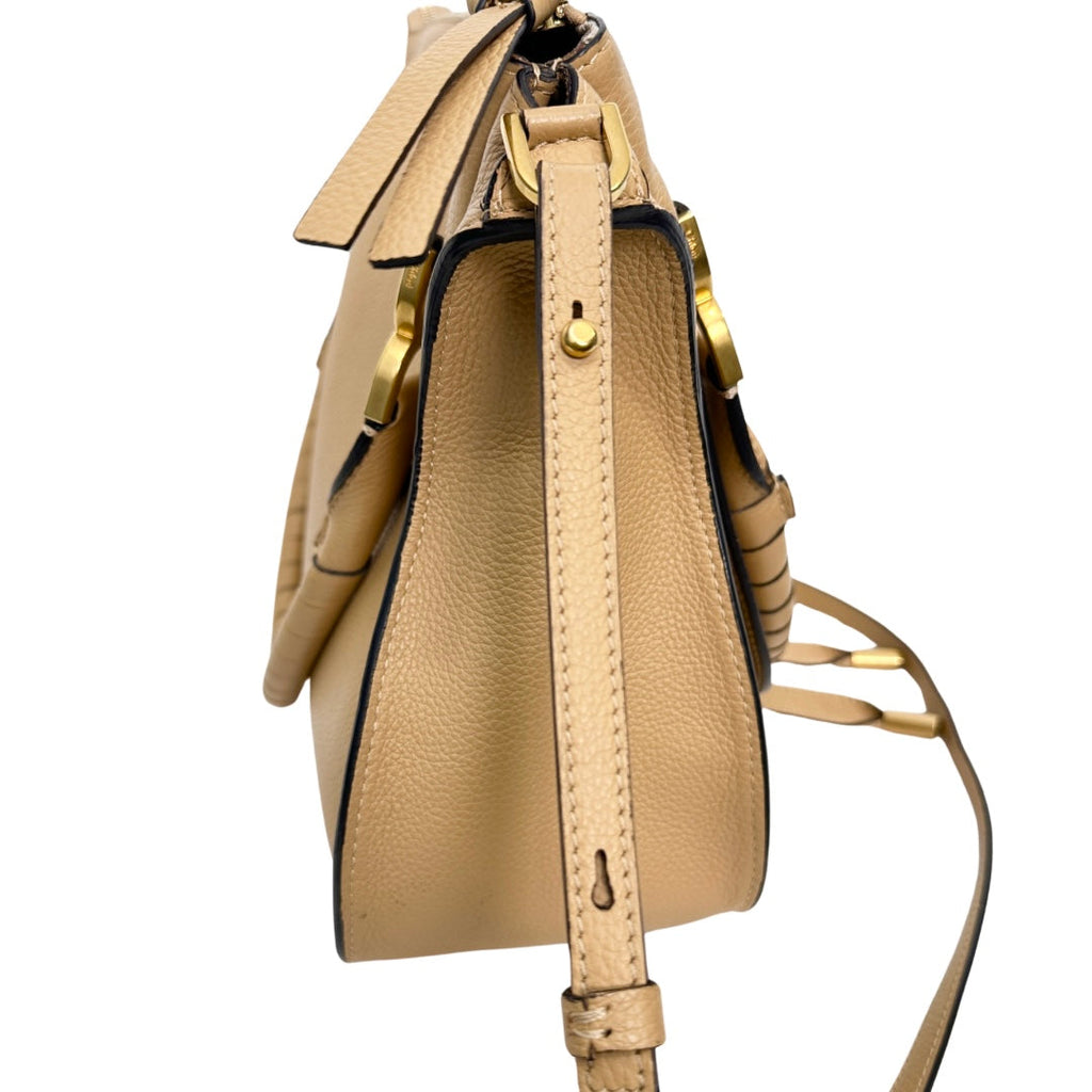 Chloe Leather Marcie Top Handle Bag w/ Strap