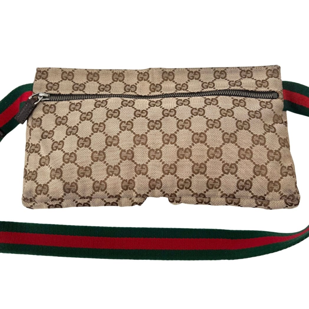 Gucci GG Canvas Double Pocket Belt Bag (SHG-Ne4e13) – LuxeDH