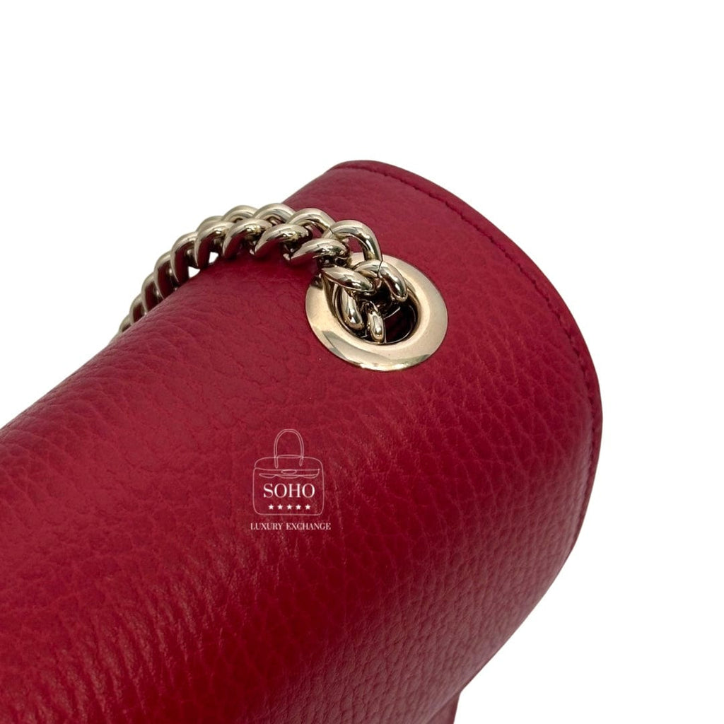 Gucci Leather Interlocking G Convertible Chain Bag
